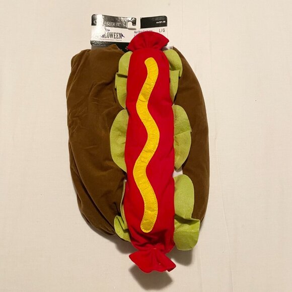 Size Large Celebrate Hot Dog Hotdog Food Halloween Costume for Pet Halloween - Picture 14 of 14